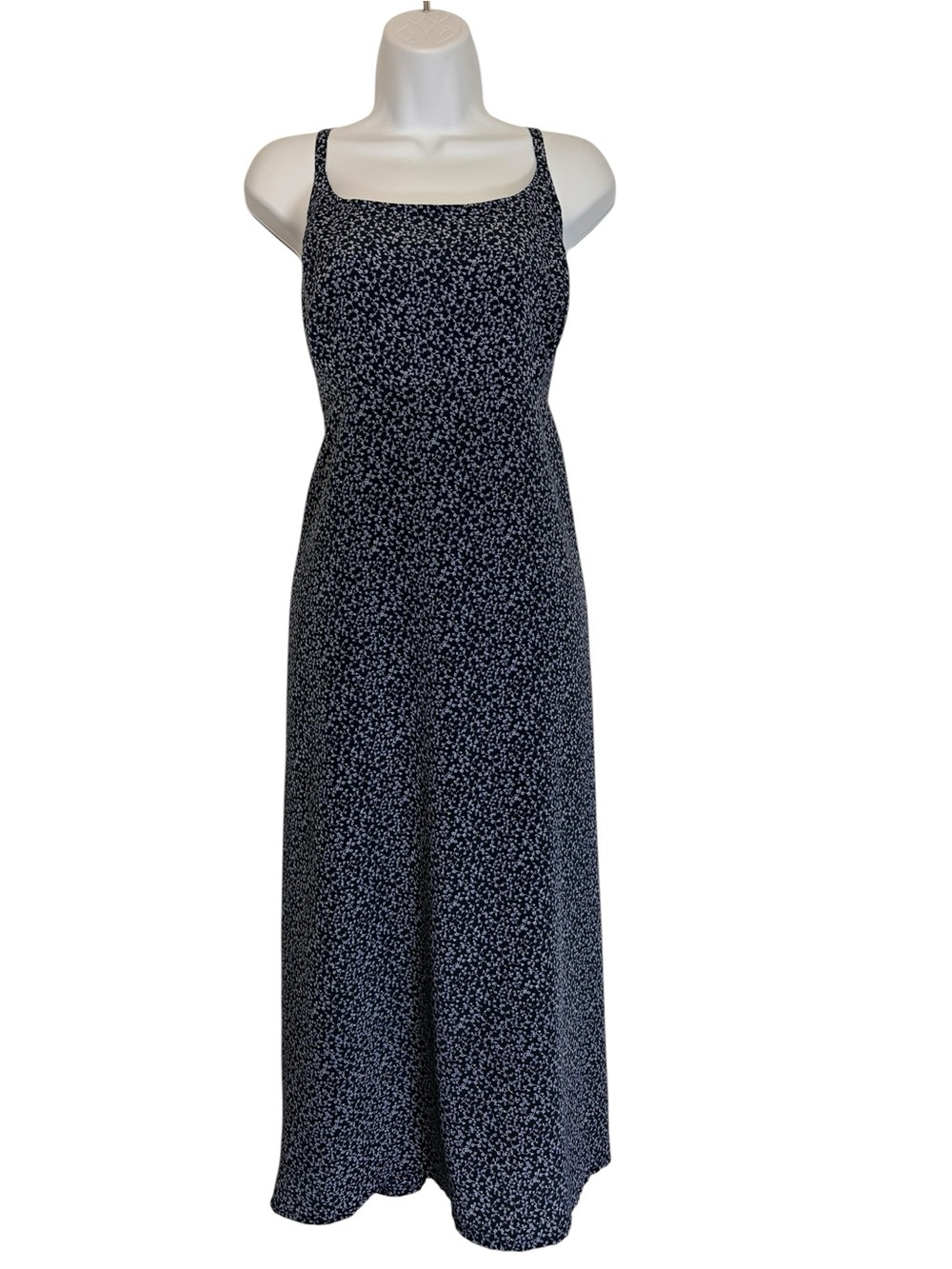 Floral Cottagecore Garden Summer Square Neck Spaghetti Strap Maxi Dress Sz16